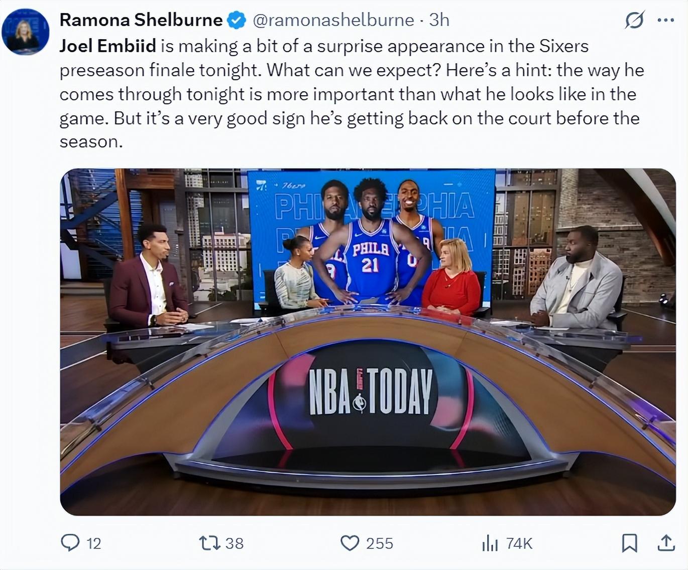 遇左膝剧痛, NBA官方, 恩比德的左