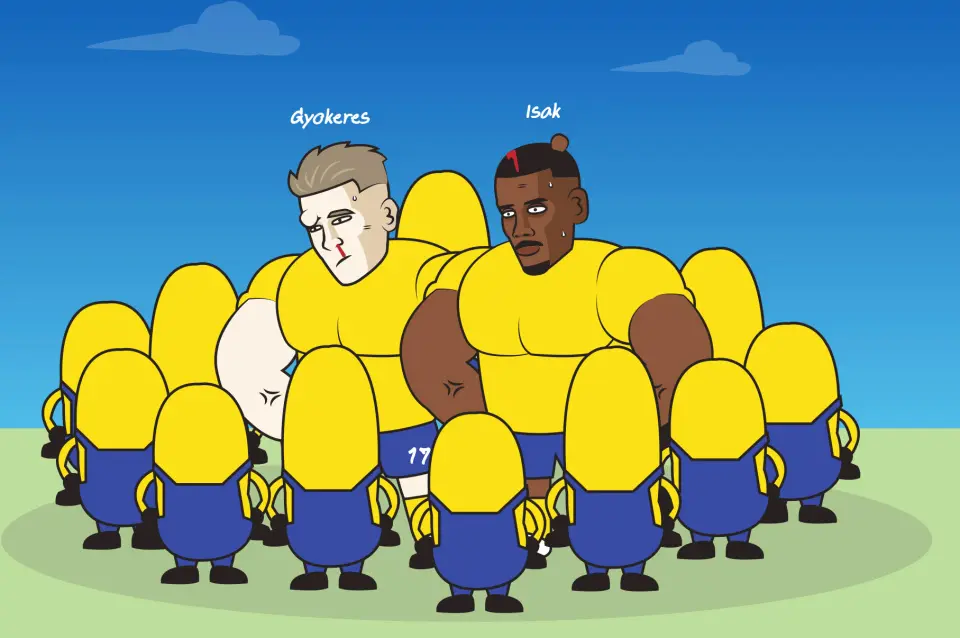 看到都会怒, 过去的瑞典, 进球 看到都会怒, 过去的瑞典, 进球